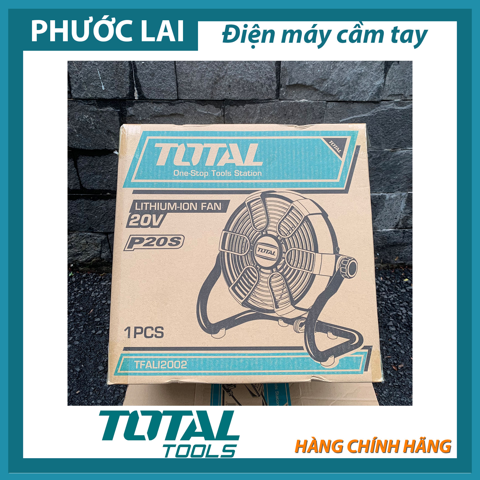 Quạt máy dùng pin Lithium 20V TOTAL TFALI2002