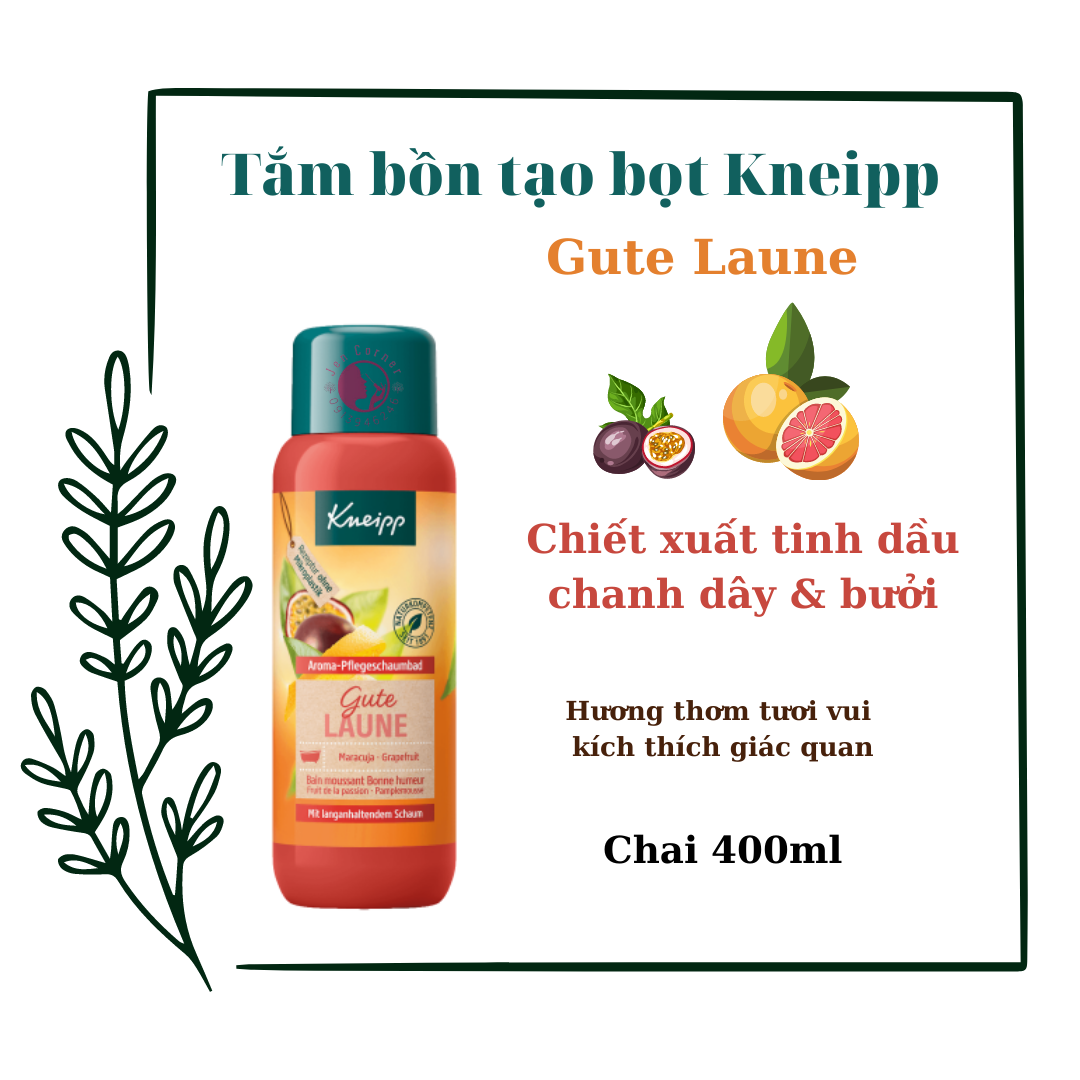 Tắm bồn tạo bọt Kneipp chai 400ml