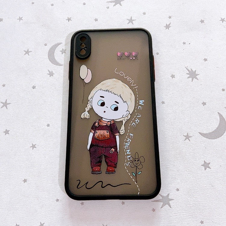 Ốp nhám viền màu IPhone XS Max