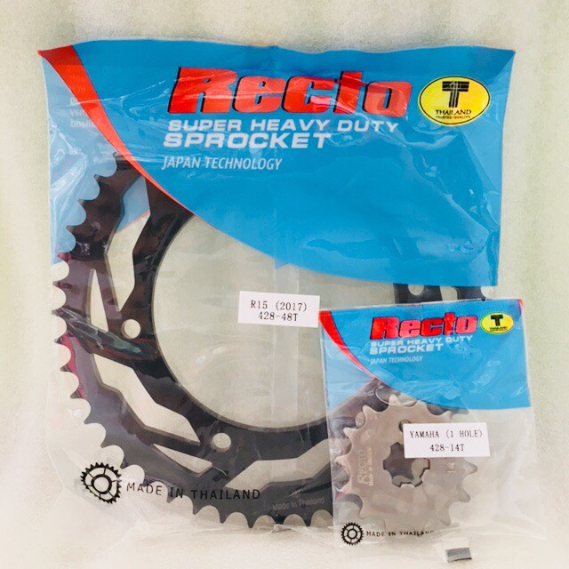 Dĩa Tải Sên RECTO THÁI LAN R15V3 48 Răng và Nhông 14