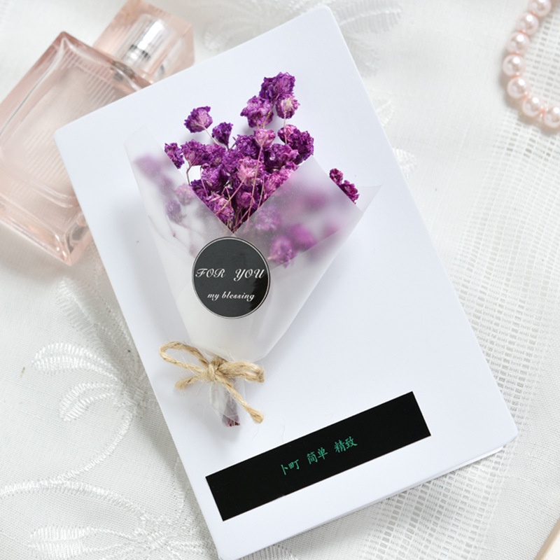 Thiệp hoa khô handmade, thiệp quà tặng