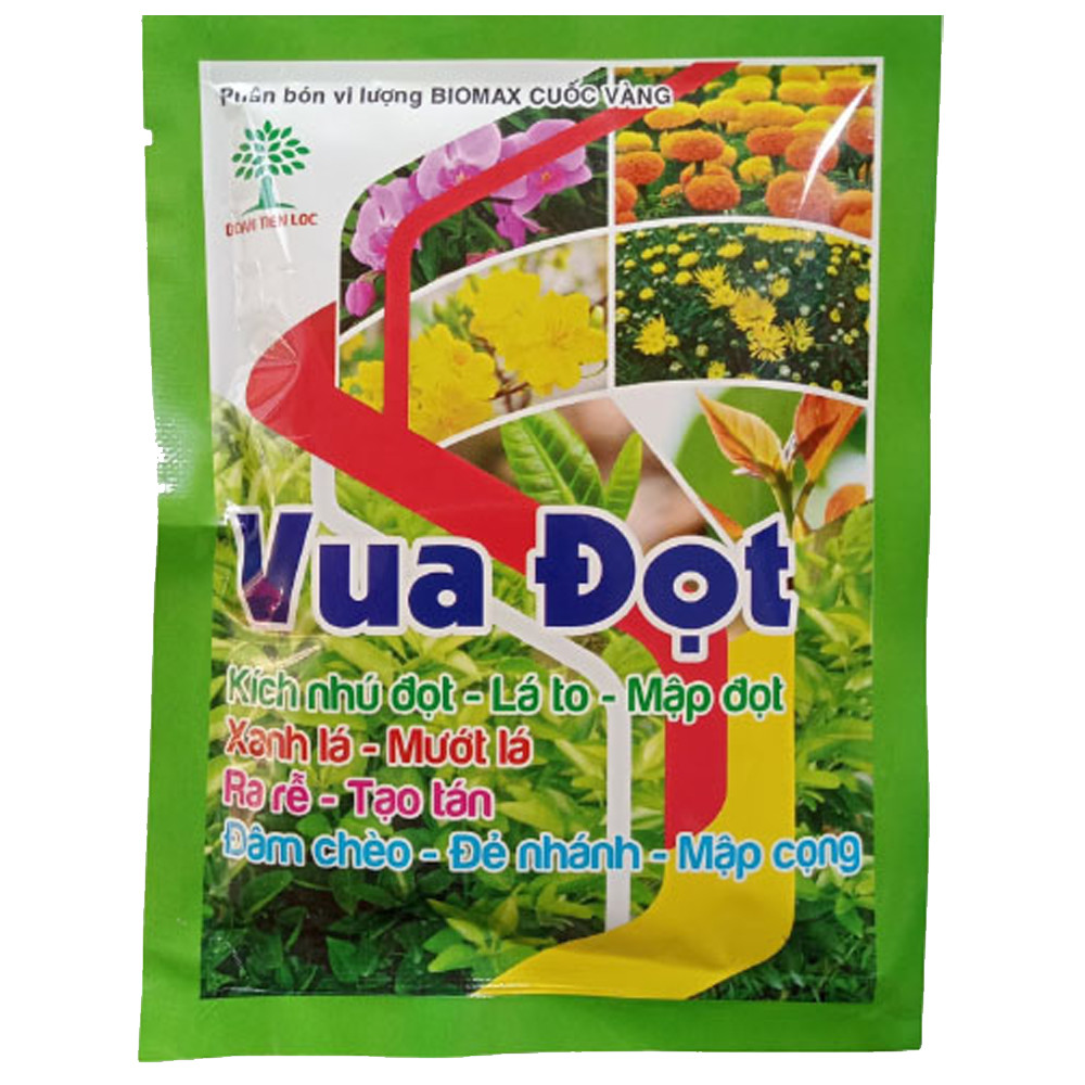 Phân bón Vua Đọt, đâm chồi, lá to, mập đọt (2 gói 100g + 2 tasieu)