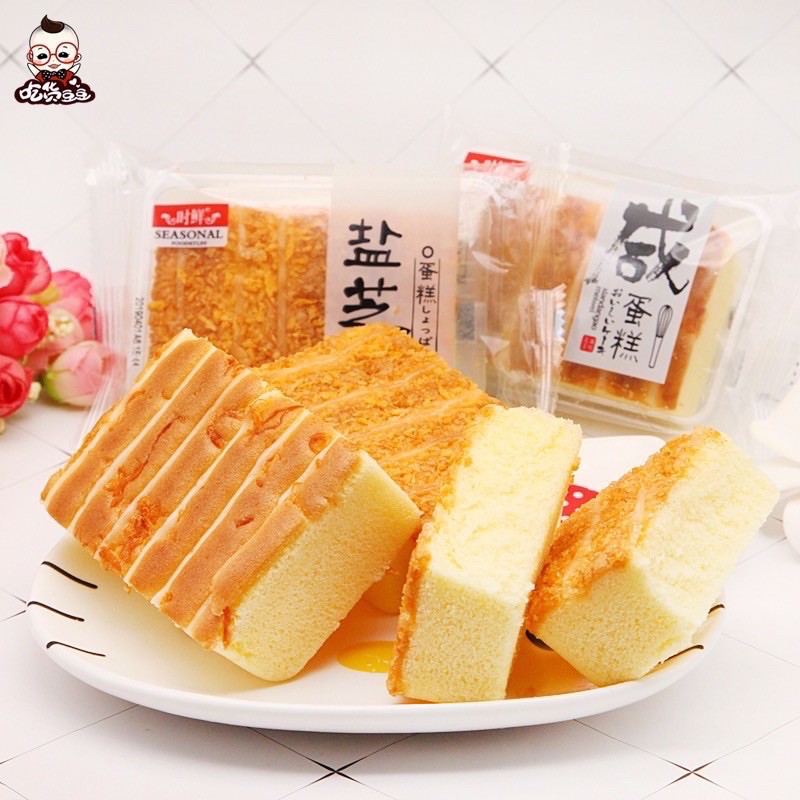 Bánh bông lan chữ nhật ( mixruốc phomai  phomai sốt bơ 500g )