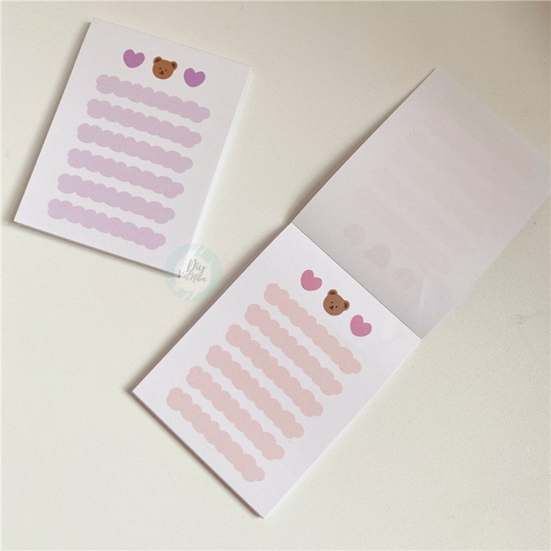[HCM]GIẤY NOTE LOVE BEAR