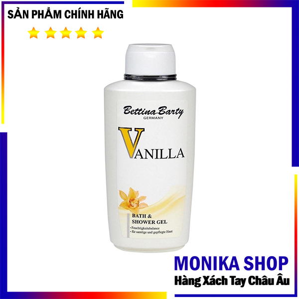 Sữa Tắm Bettina Barty Vanilla, 500 ml hàng Đức