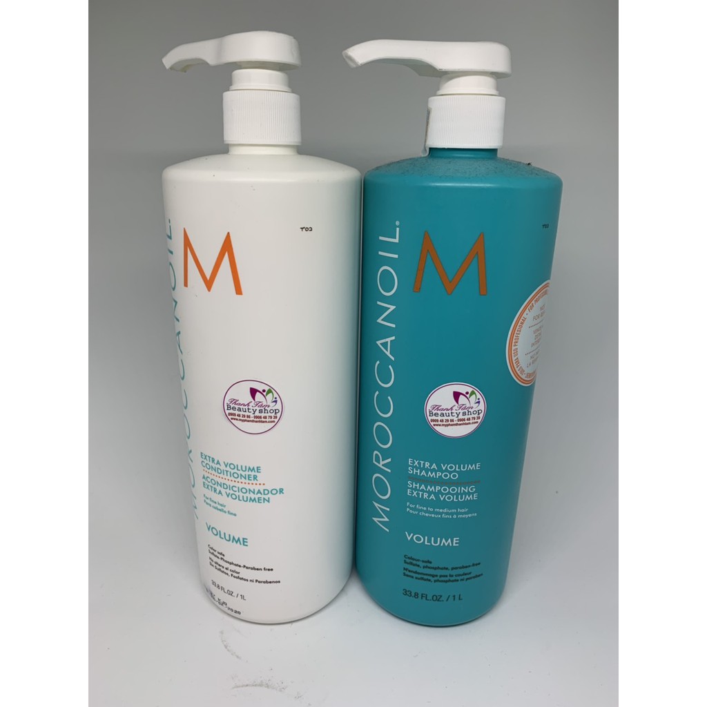 Dầu gội xả tăng phồng tóc Moroccanoil Extra Volume 1000mlx2