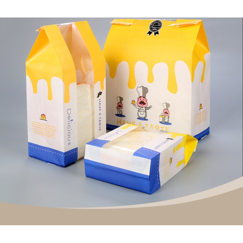 [HCM]100 Túi Bánh Mì Hoa Cúc Dọc Vàng