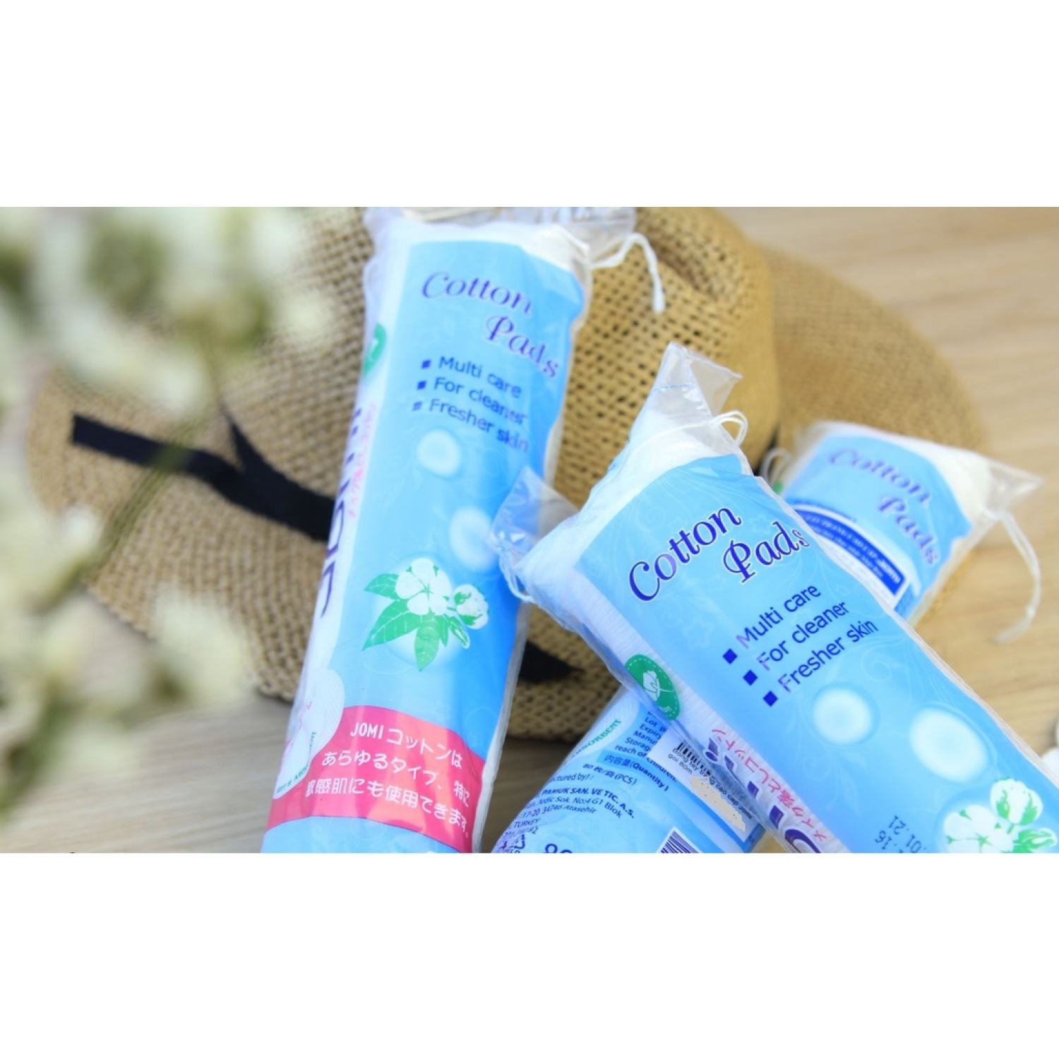 Bông tẩy trang Jomi Nhật Bản 80 miếng