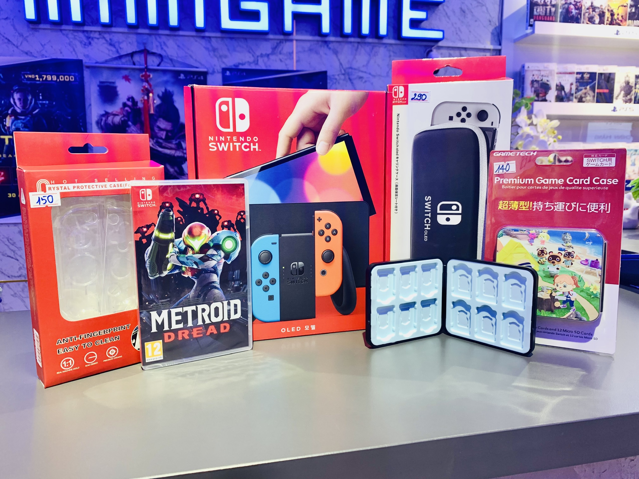 [HCM] Máy Nintendo Switch Oled White Joycon / Red&Blue Joycon