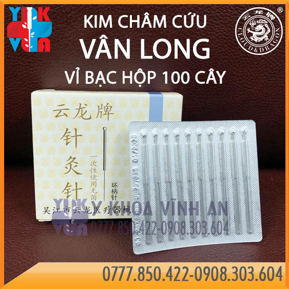 Kim Châm Cứu Vân Long Yunlong Acupunture Needle Hộp 100 Kim