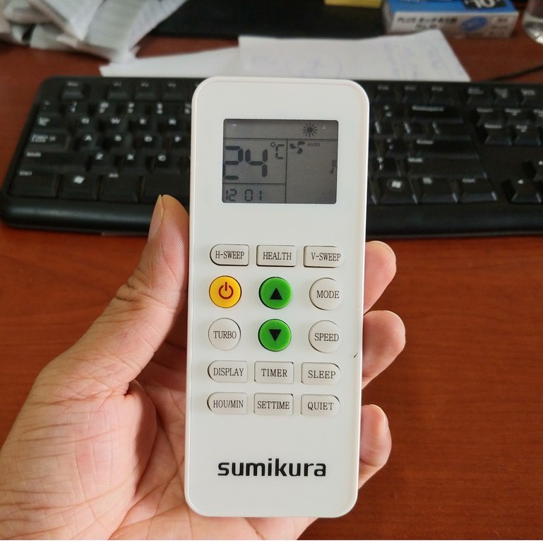 Điều khiển điều hoà Sumikura mới.