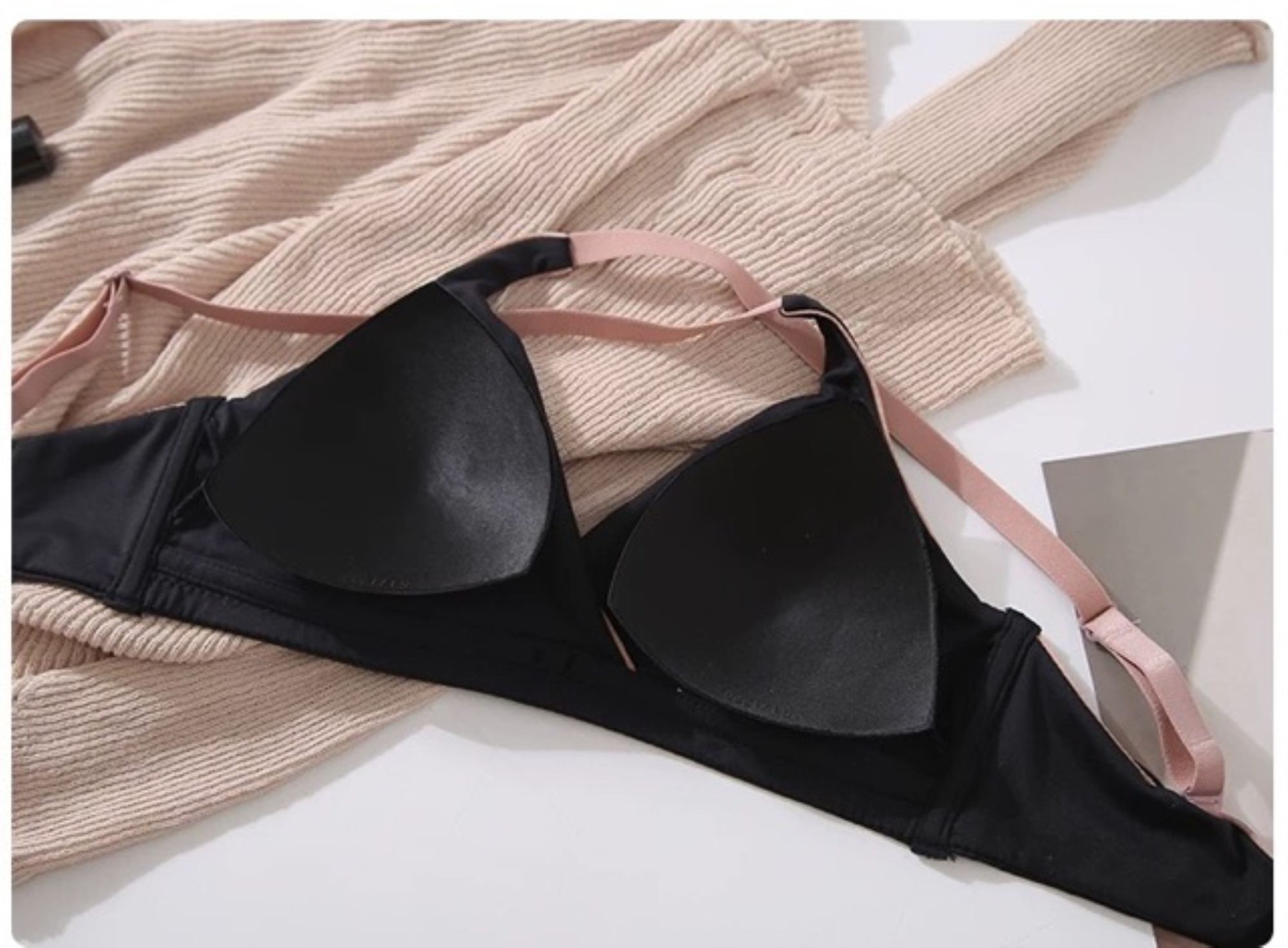♝❂  Bralette Nơ Cotton Mịn Dây Chéo Sau B046