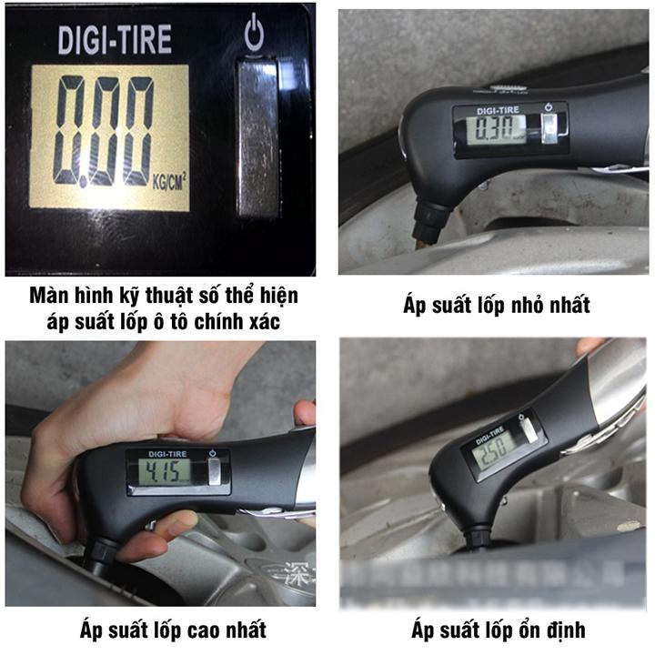 Đồng hồ đo áp suất lốp điện tử đa năng