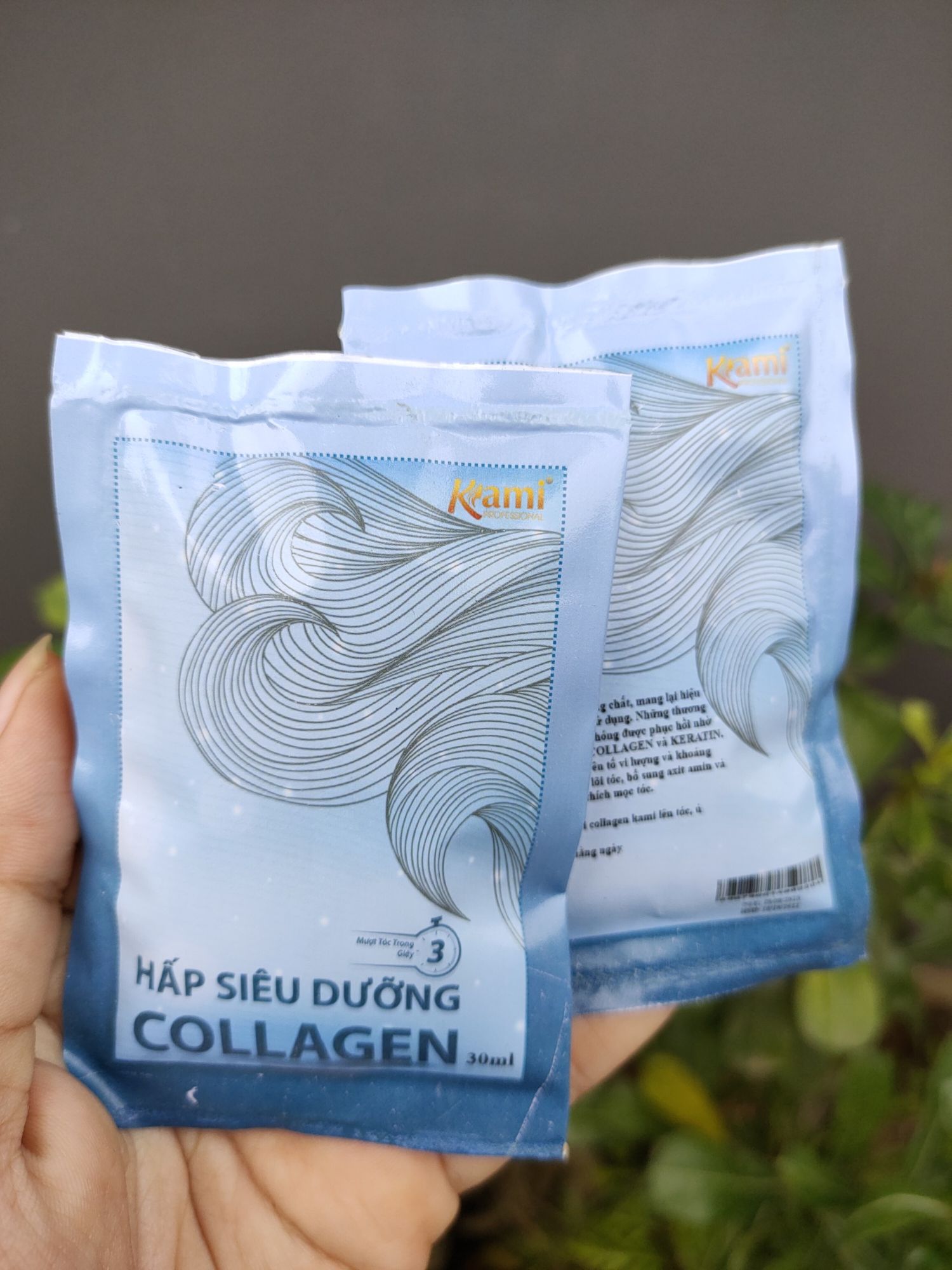 Gói Ủ phục hồi Tóc Collagen Kami 30ml