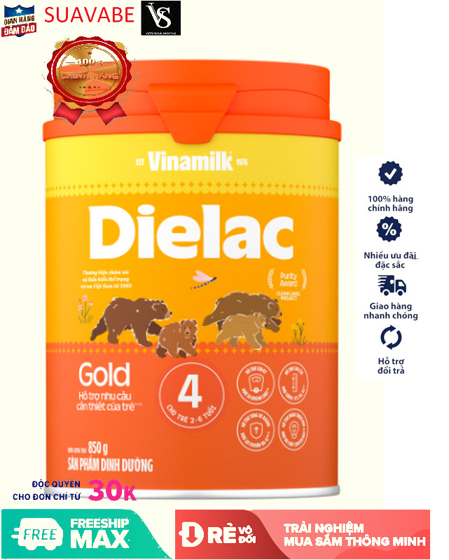 Sữa bột Vinamilk Dielac Alpha Gold 850g