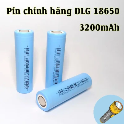Cell pin sạc chính hãng DLG 18650 3200mah xả 3C mã vạch rõ ràng dung lượng cao cho đèn pin quạt sạc, sạc dự phòng