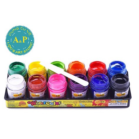 Màu nước Thiên Long 15ml x 12 màu