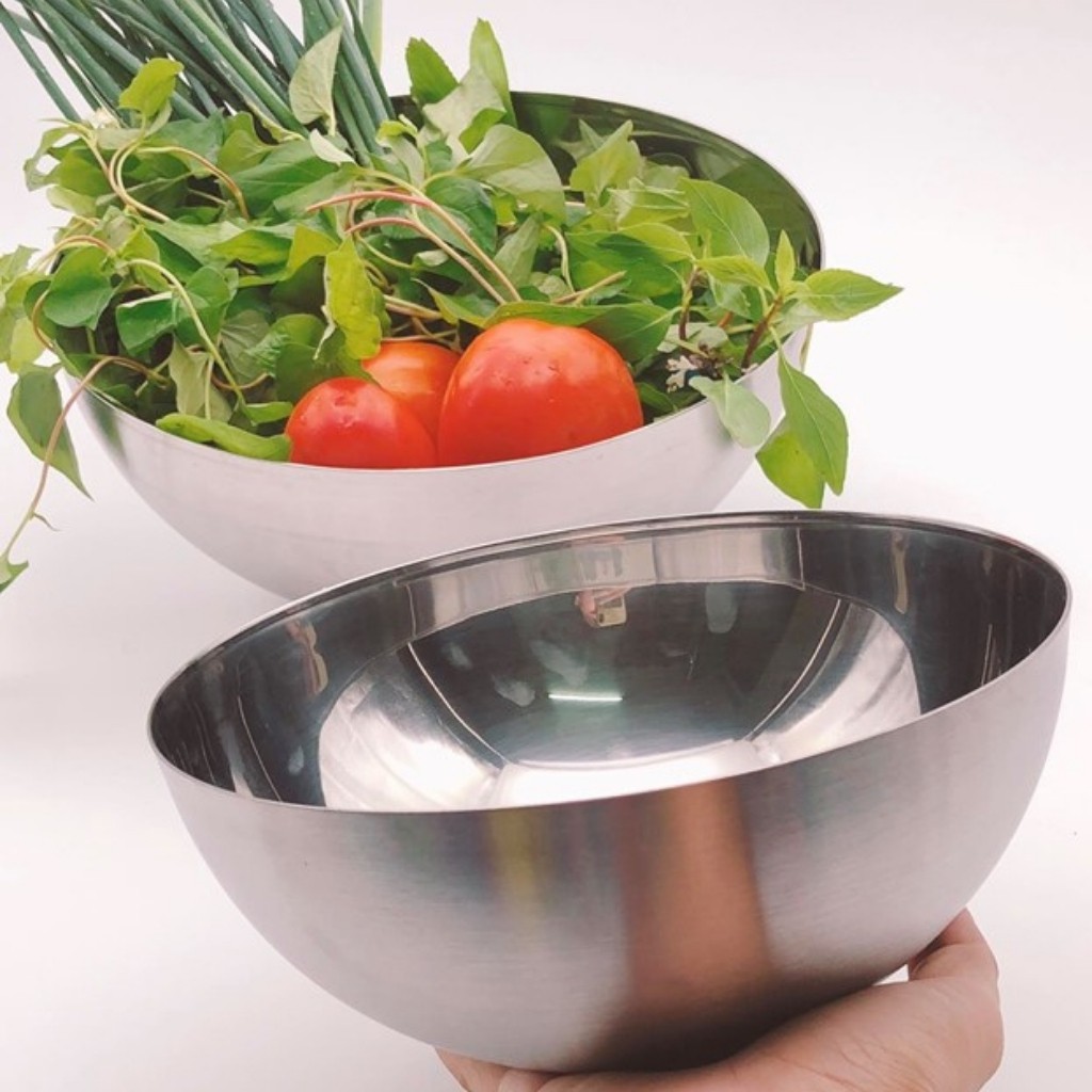 Combo 2 thau trộn inox cao cấp nội địa Nhật Bản