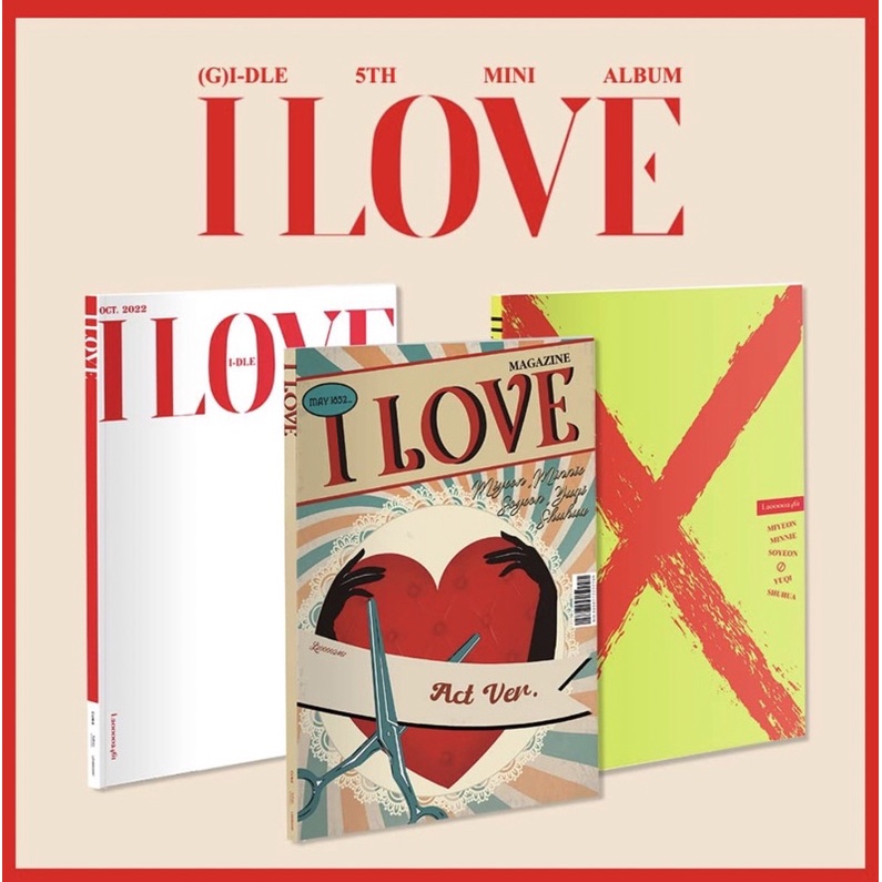 (G)I-DLE - 5th Mini Album [ I LOVE ] Cửa Hàng KPOP