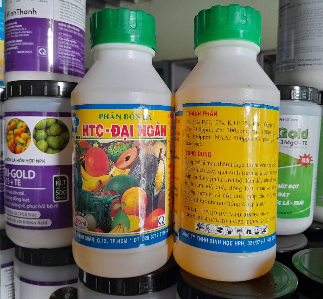 HTC ĐẠI NGÀN Phân bón lá chai 500ml