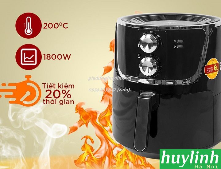 Nồi chiên không dầu Magic A801 - 6 lít - 1800W