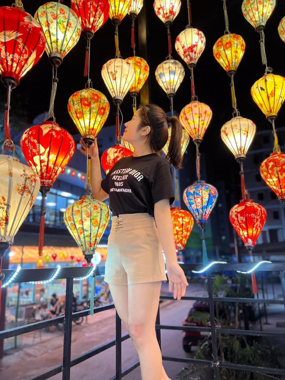 đèn lồng hội an phi 3d size 30cm vietname lanterns 30cm
