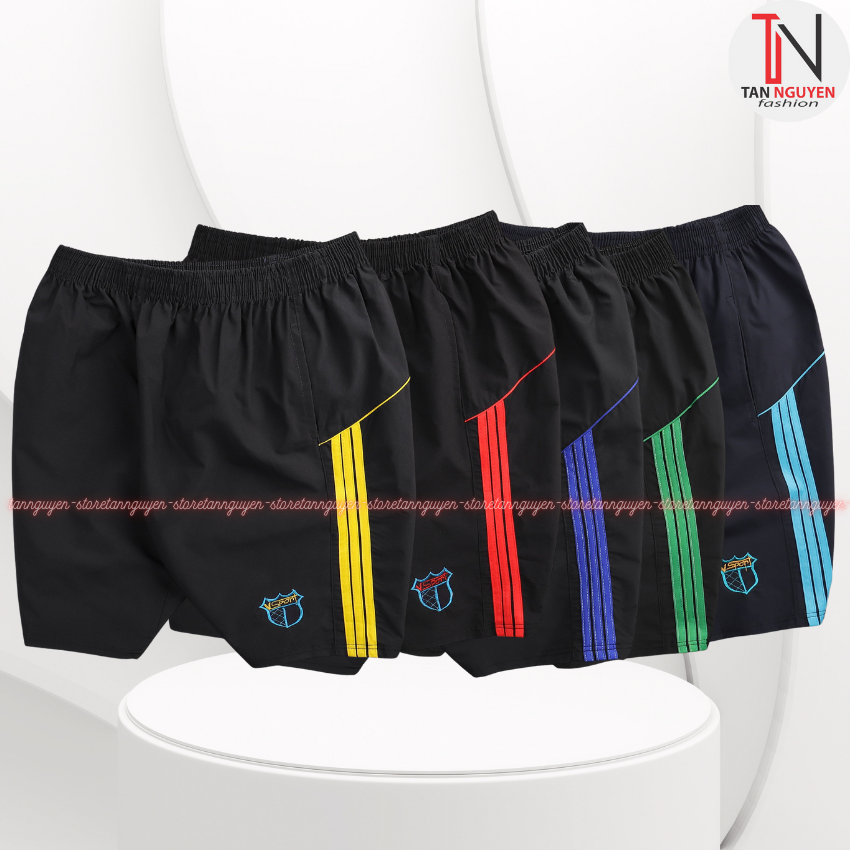 Quần đùi nam mặc nhà dạo phố thể thao TN styking chất dù gió mền mại thỏa mái cho người mặc