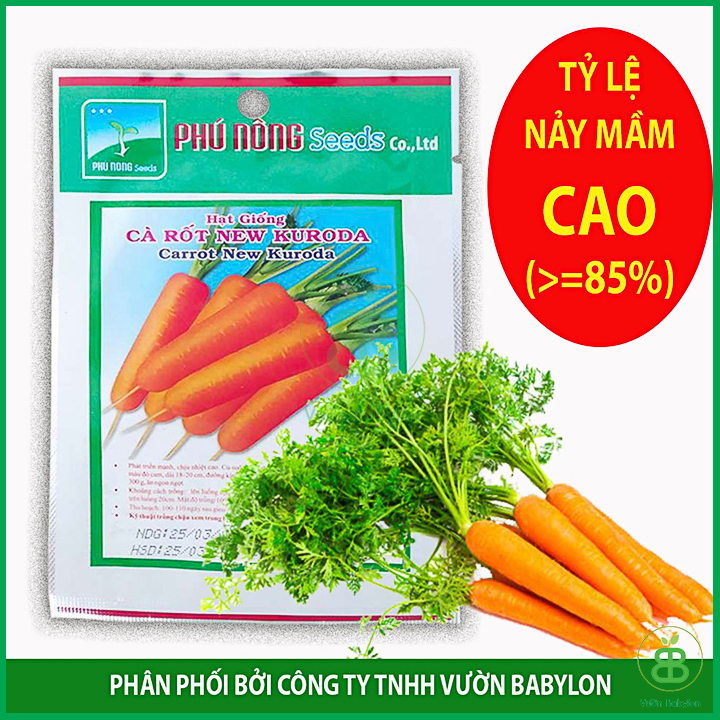 Hạt Giống Cà Rốt Cao Sản 2Gr