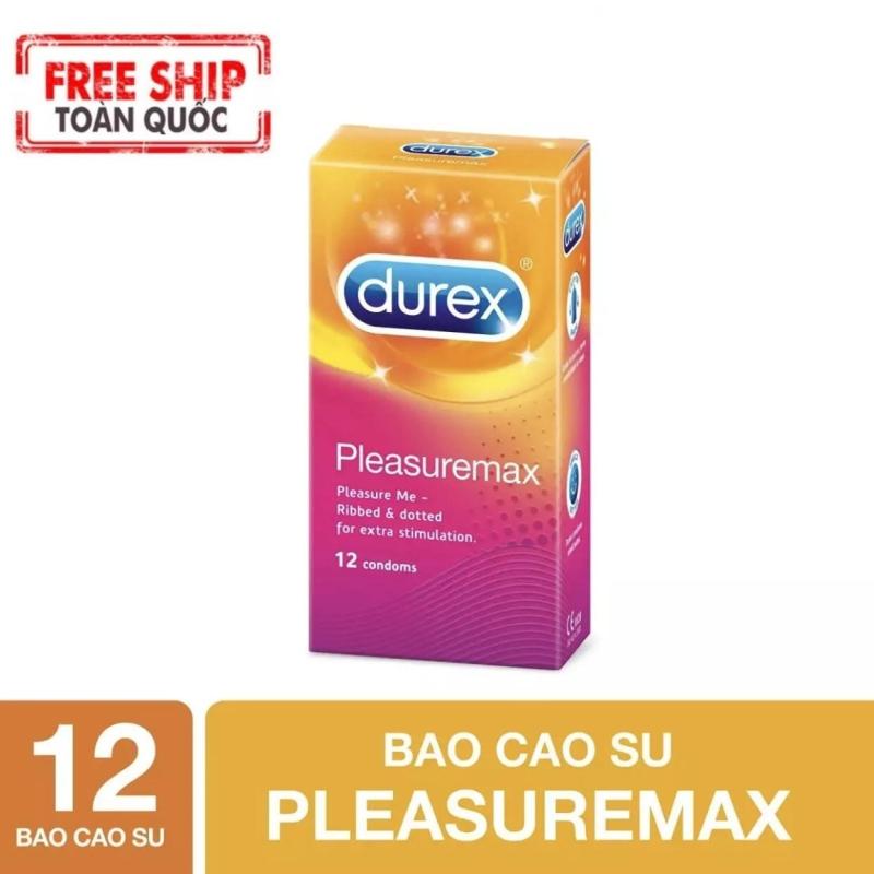 Bao cao su Durex Pleasuremax gân gai 12s [che tên sản phẩm] cao cấp