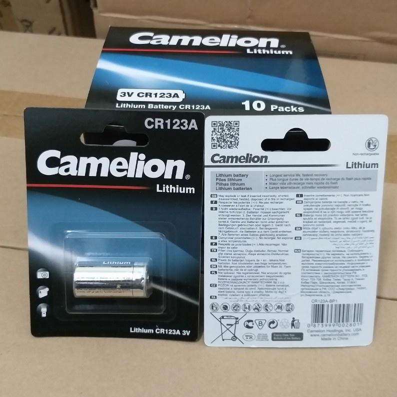 Combo 4 viên Pin CR123A Camelion, pin máy ảnh
