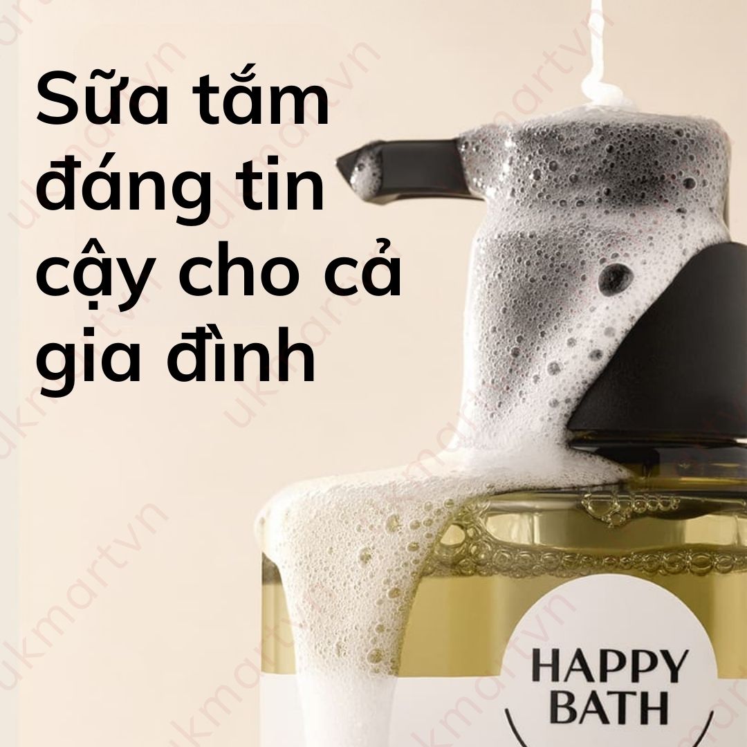 Korean Happy Bath Shower Gel 900g (Premium Happy 910g)