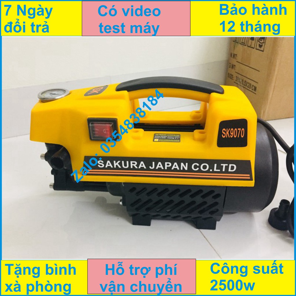 MÁY RỬA XE SAKURA NHẬT BẢN 2500W