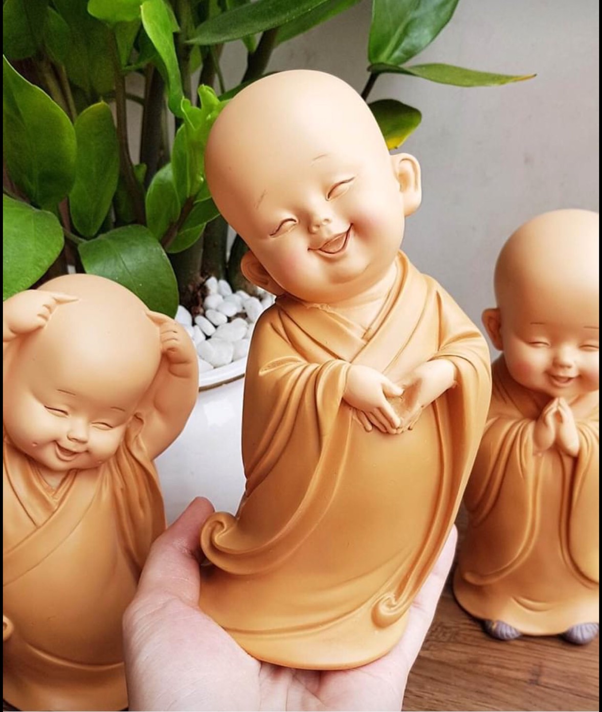 Bộ 3 chú tiểu vàng 16,5cm