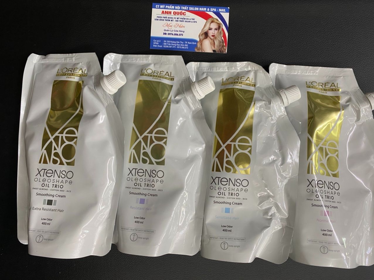 Thuốc duỗi, uốn tóc loreal x-tenso moisturist 400ml