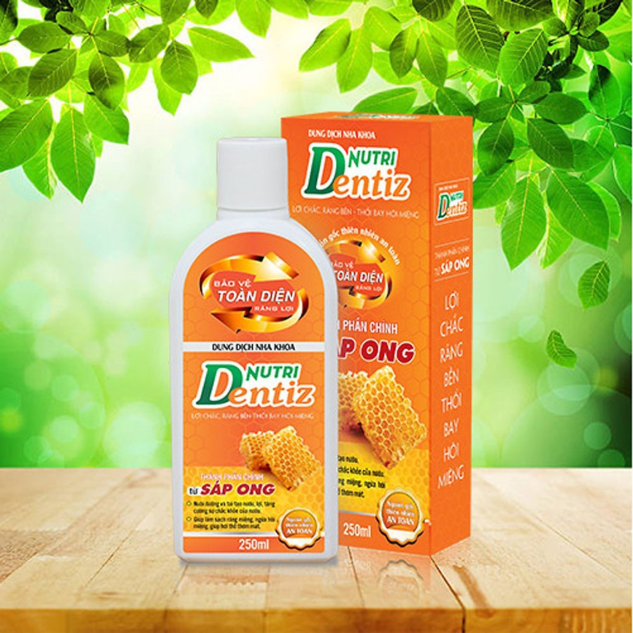 Nutri Dentiz Nước Súc Miệng Làm Sạch Răng Miệng Chai 250ml