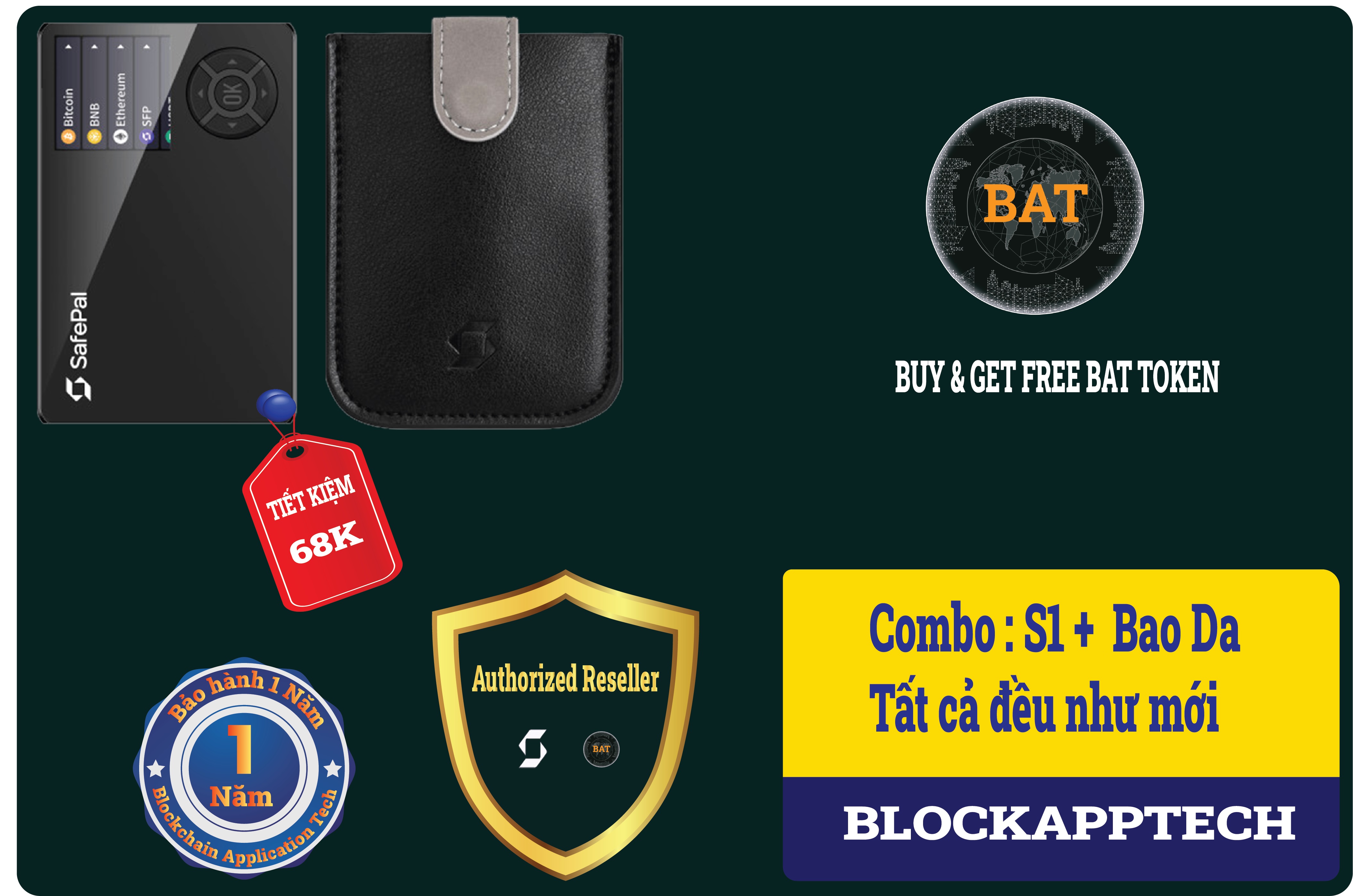 Combo SafePal Cold Wallet and Safepal Cover - Original Seal - Not Active Warranty - Authorized Reseller - Save up to 68K