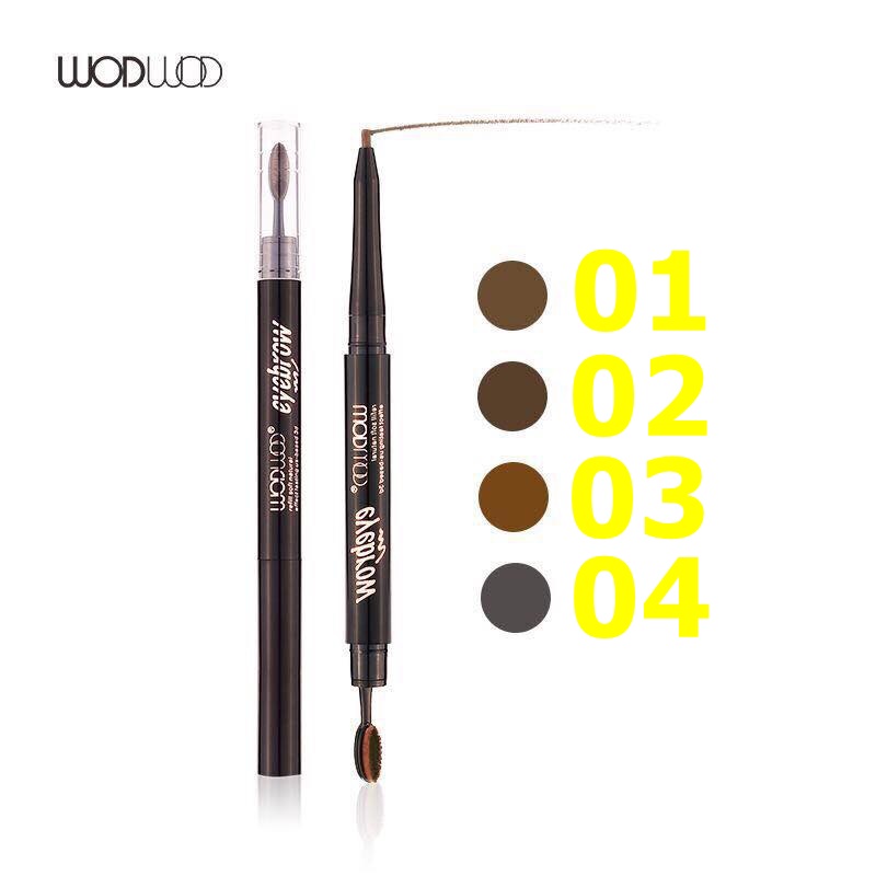 Chì kẻ mày 2 đầu chì và cọ bàn chải tán mày wodwod eyebrow w716 - sa056