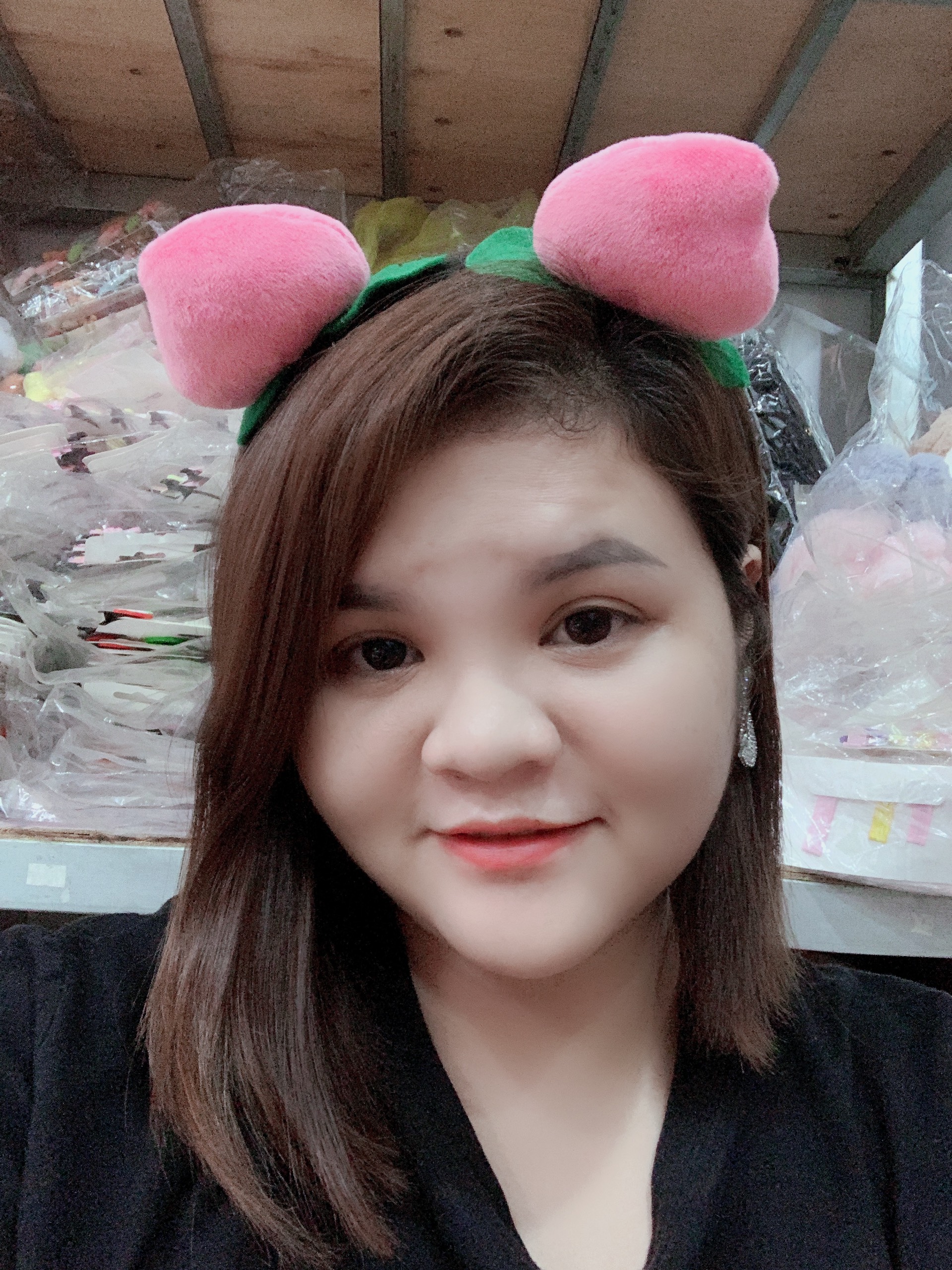 Băng Đô Cài Tóc 2 Quả Đào
