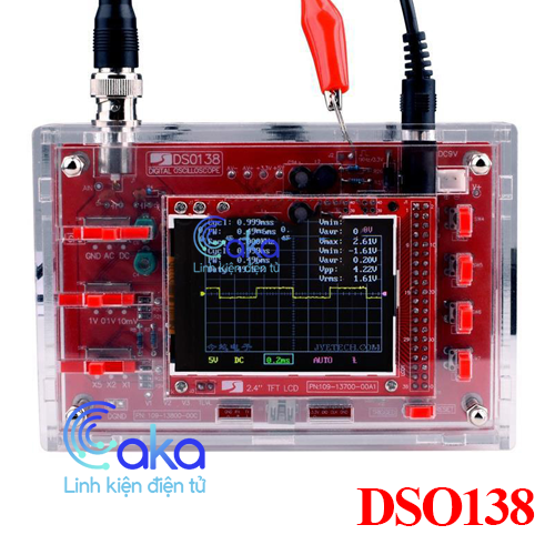 Máy Hiện Sóng Mini Digital Oscilloscope DSO138 Kèm vỏ mica
