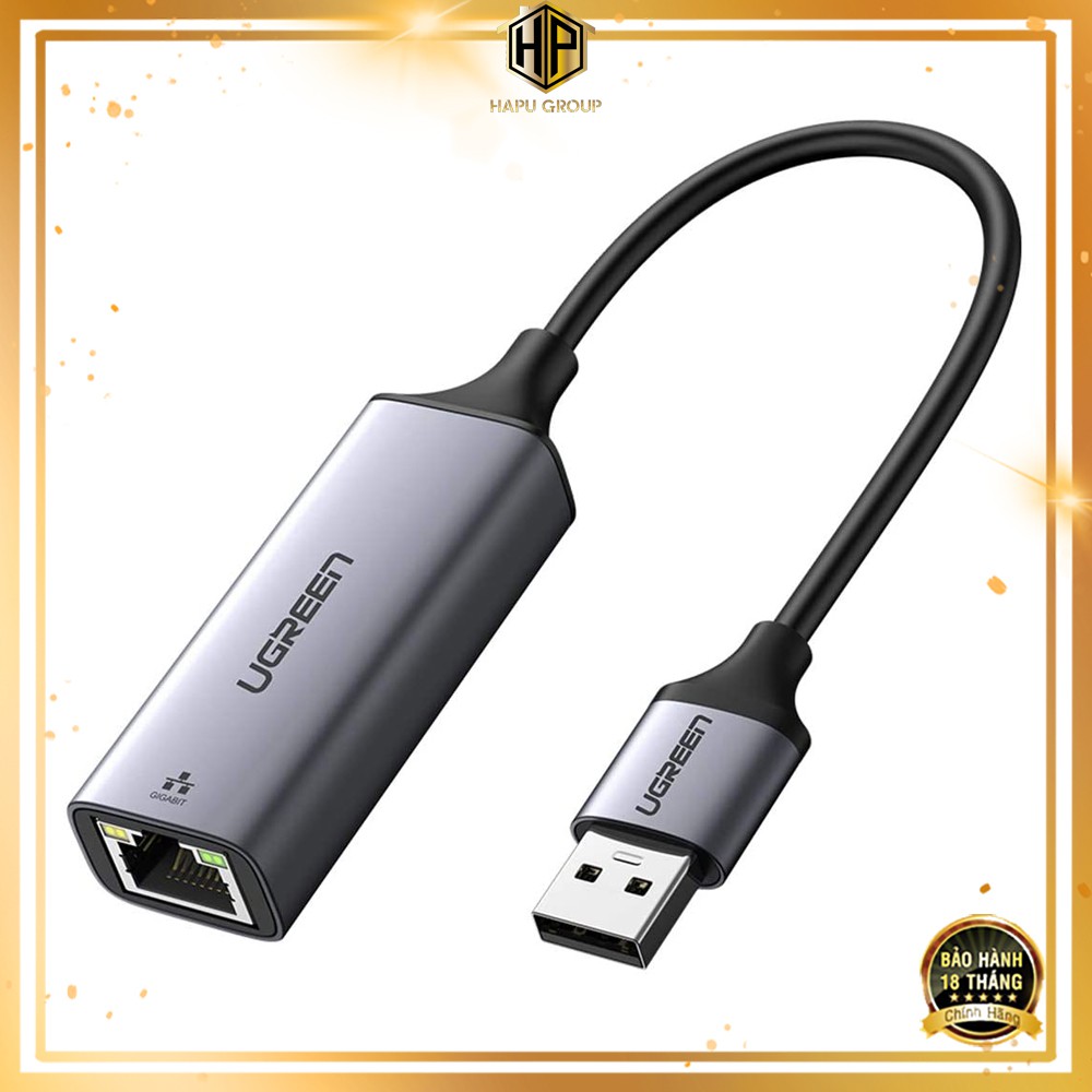 Cáp chuyển usb 3.0 sang lan rj45 ugreen 50922 tốc độ gigabit chính hãng - hapugroup