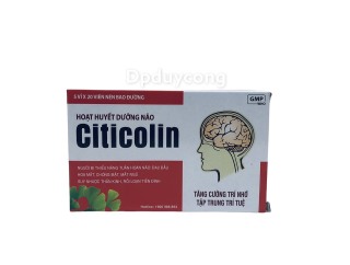 [Hộp 100 viên] Hoạt huyết dưỡng não Citicolin giảm đau đầu, hoa mắt, chóng mặt, suy nhược thần kinh. thumbnail