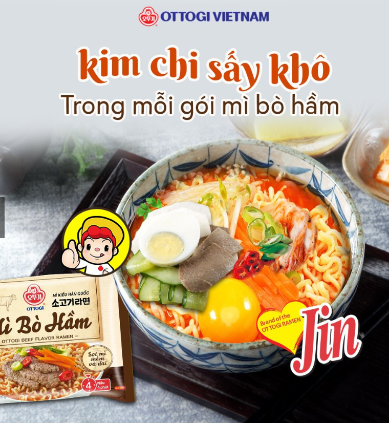Mì Bò Hầm Ottogi 8 gói