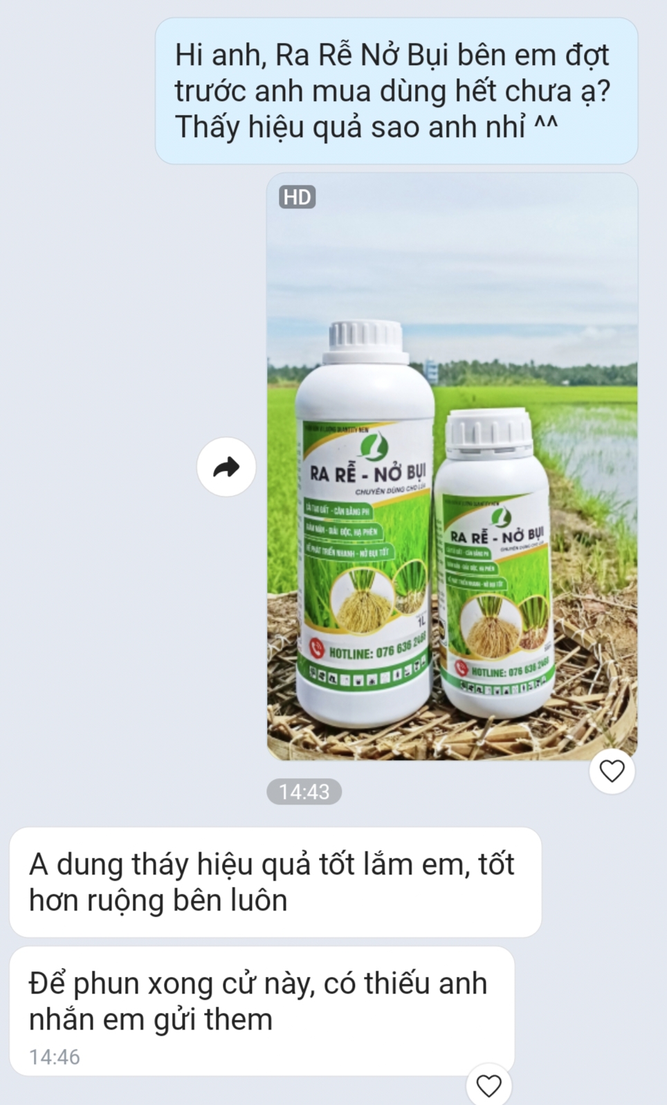 RA RỄ NỞ BỤI, ĐẺ NHÁNH CHUYÊN DÙNG CHO LÚA - CHAI 500ML VÀ 1LÍT