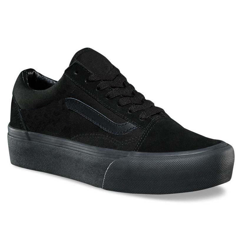 [HCM]Giày Sneaker Cổ Thấp Vs Nam Màu Full Đen