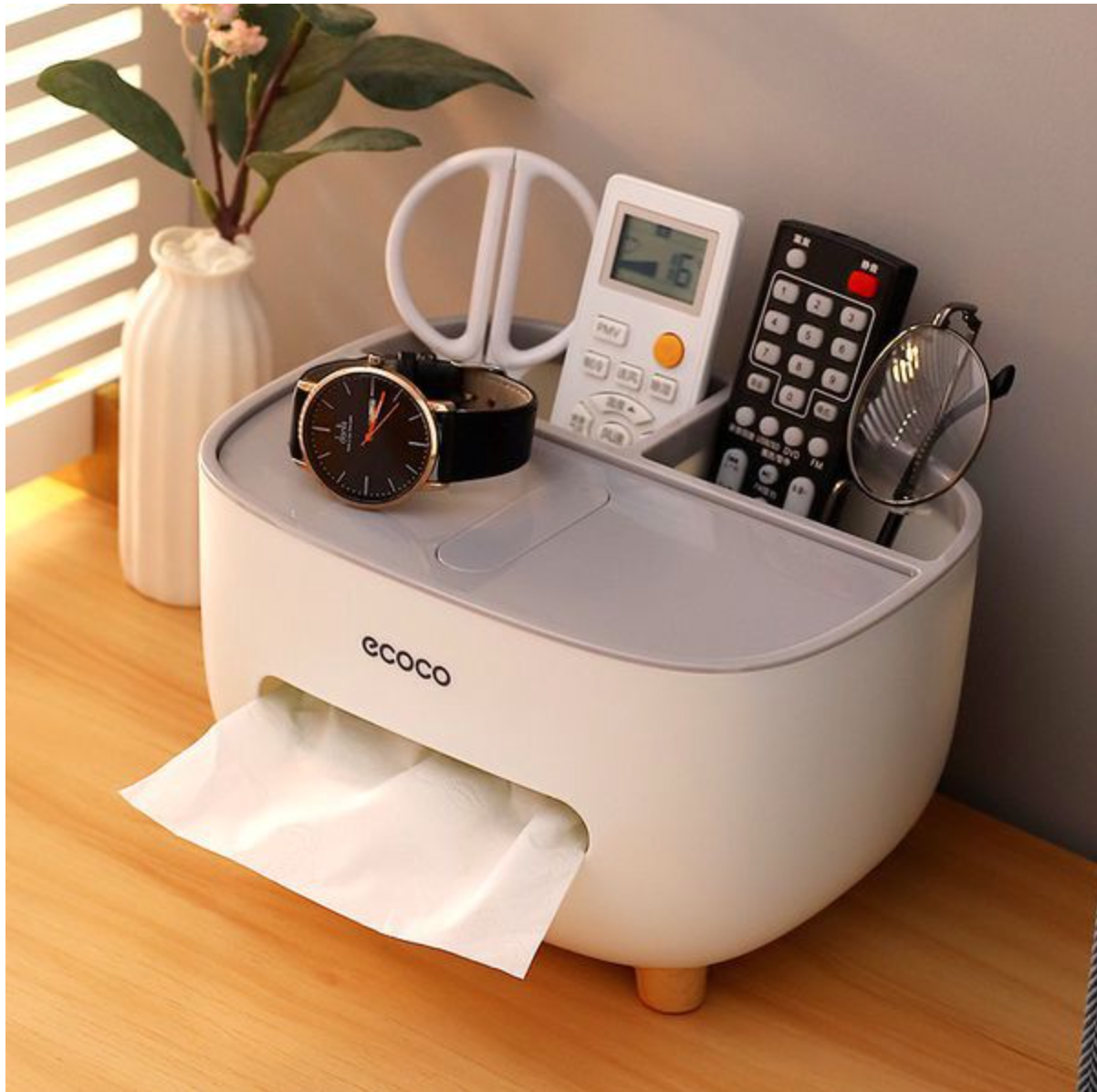 Ecoco Hộp Đựng Khăn Giấy Để Bàn Mẫu Mới