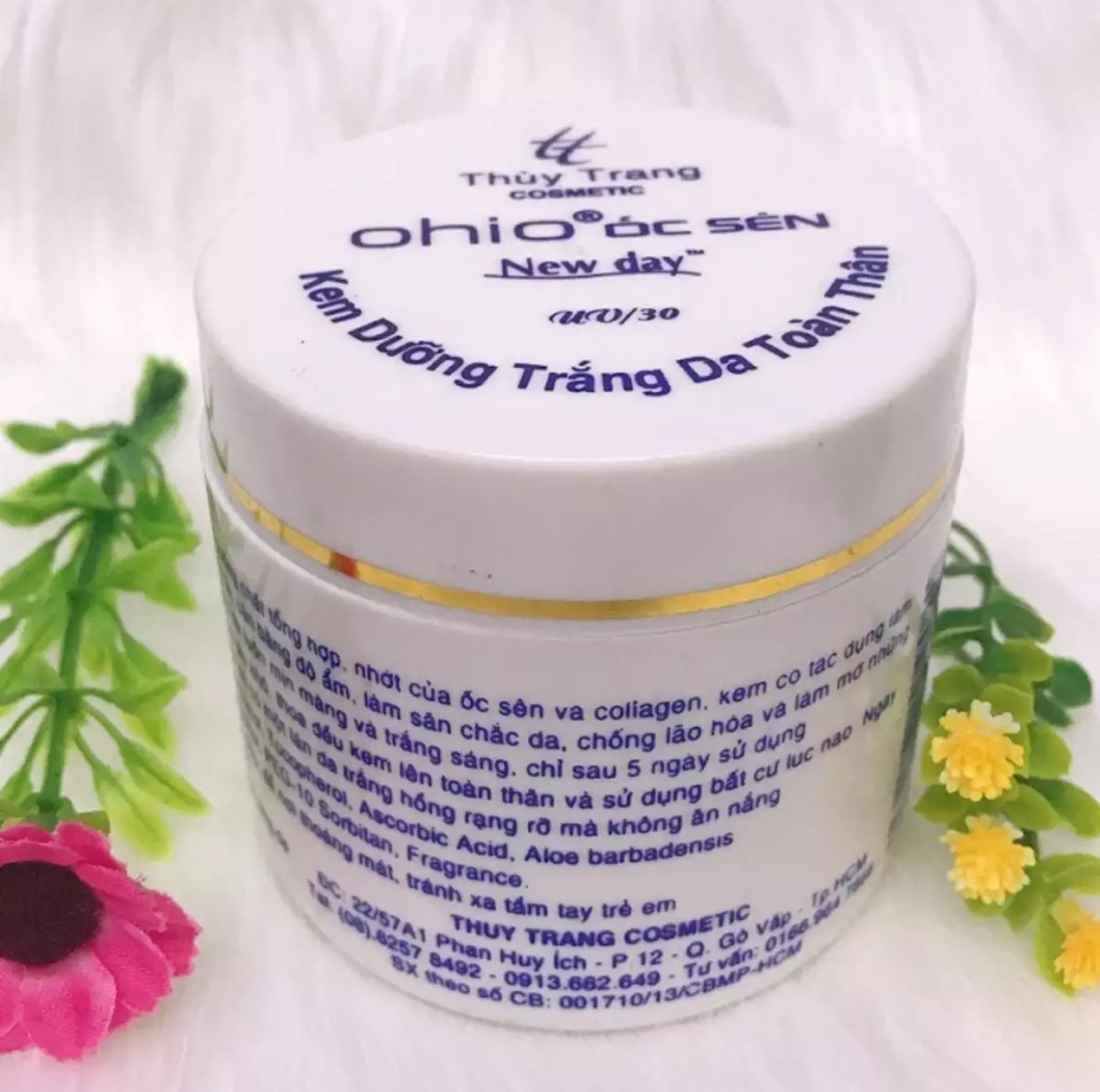 [HCM]Kem dưỡng trắng body OHIO ốc sên 100g