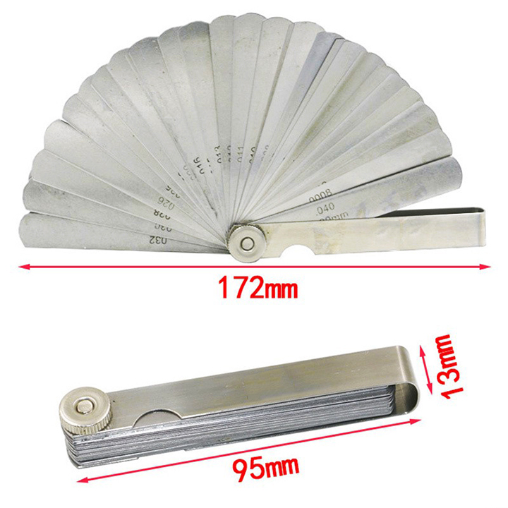 Bộ thước đo khe hở thước căn lá 32 lá 0.02-1mm