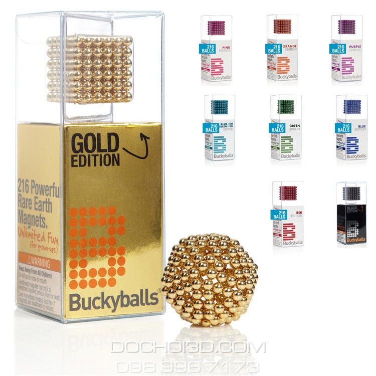Nam Châm BuckyBalls Tròn Kèm Hộp (cỡ 5mm, 216 viên)