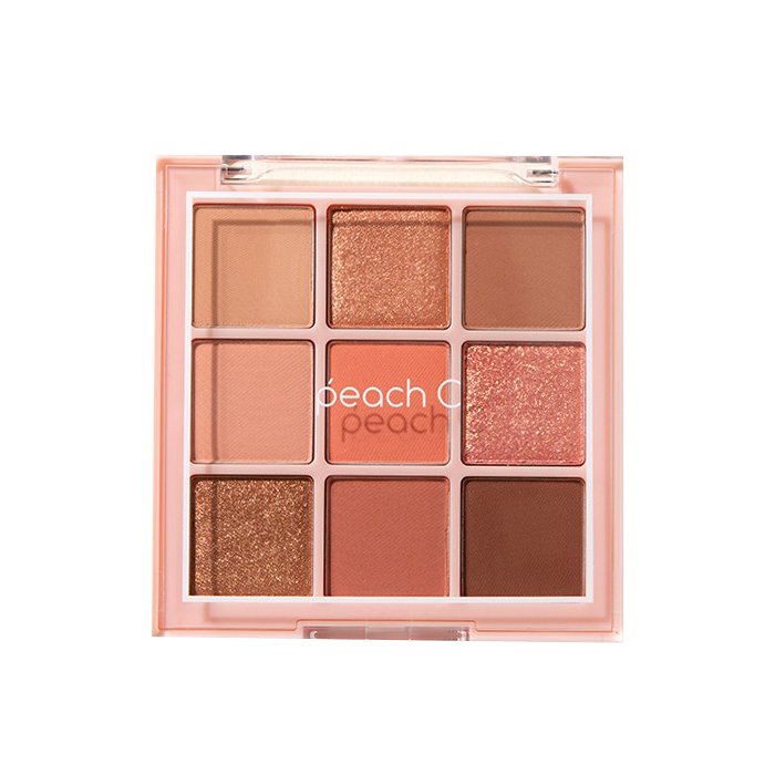 [HCM]Phấn Mắt 9 Màu Peach C Soft Mood Eyeshadow Palette #Sofl Coral