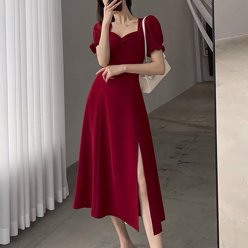 FreeshipMAX [HCM] ĐẦM XÒE NHÚN NGỰC TAY PHỒNG